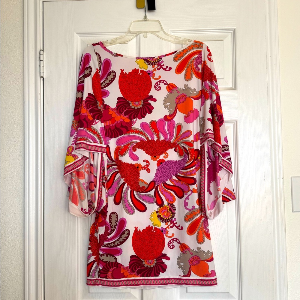 Trina Turk Sheath Dress with Bell Sleeves